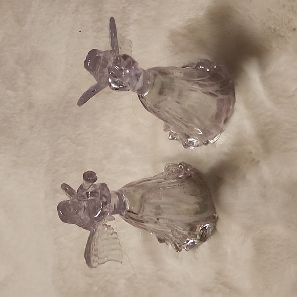 ANGELS TREE ORNAMENT Other - SET OF 2 , IRRADESCENT ANGELS  CHRISTMAS  ORNAMENTS.